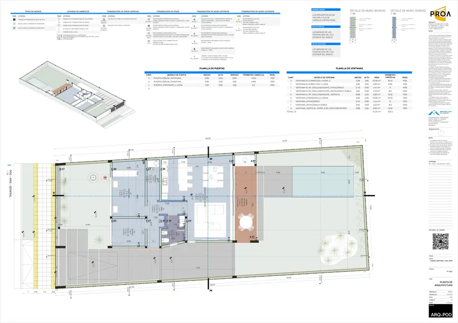 Casa Ax · Planta de arquitectura