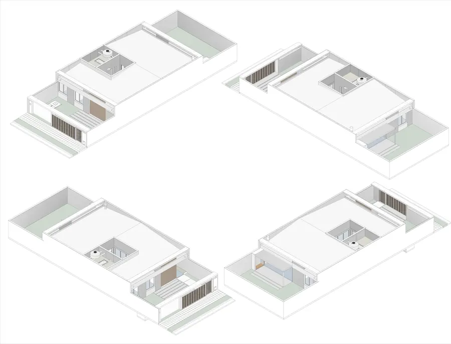Casa Da · Axonometrías del modelo