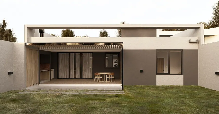 Casa Da · Contrafrente con galería