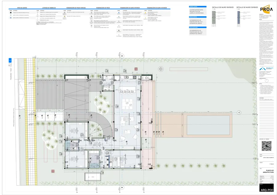 Casa Em · Planta de arquitectura