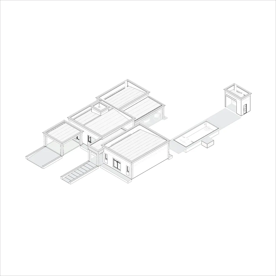 Casa Lumina · Axonometría general