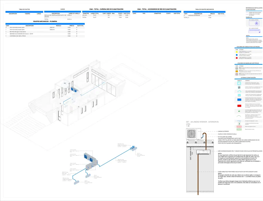 Casa Pa · Climatización en 3D
