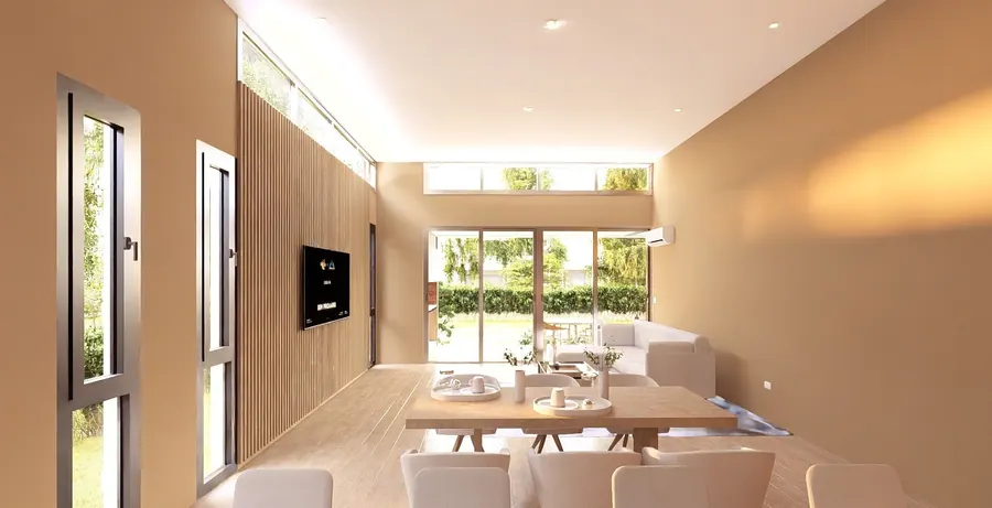 Casa Pa · Comedor hacia la galería