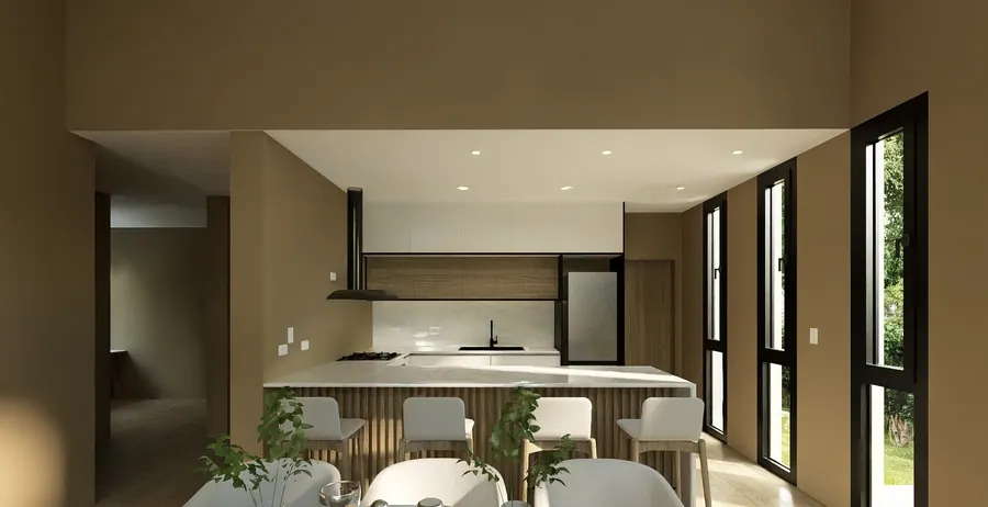 Casa Pa · Cocina con barra