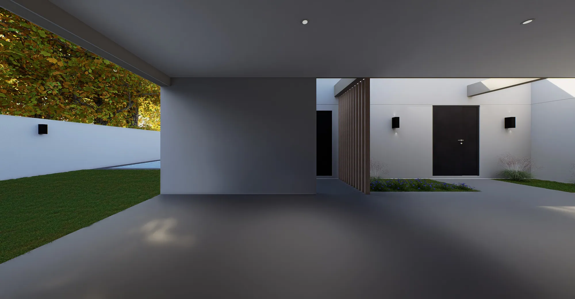 Casa PM · Cochera y acceso