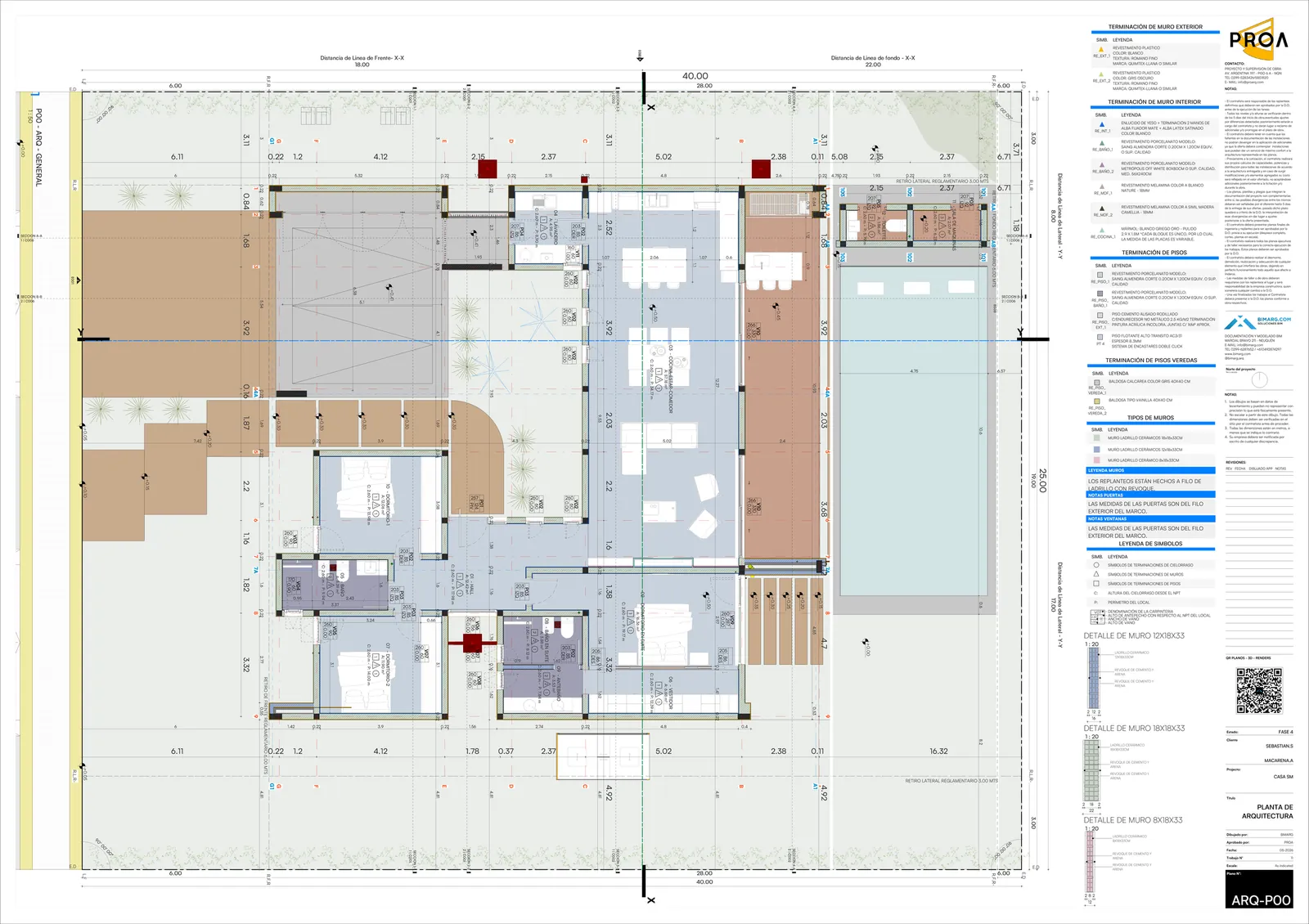 Casa Sm: Planta de arquitectura