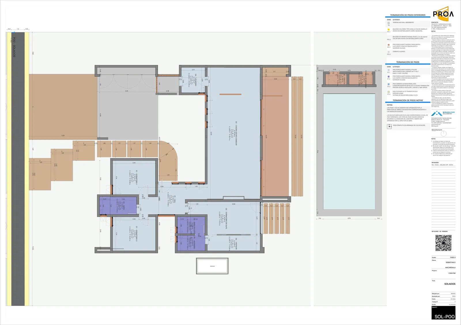 Casa Sm: Planta de solados