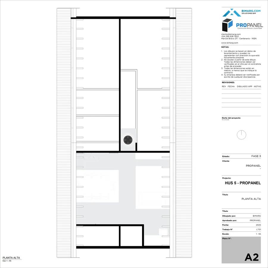 HUS 5 · Planta de techos