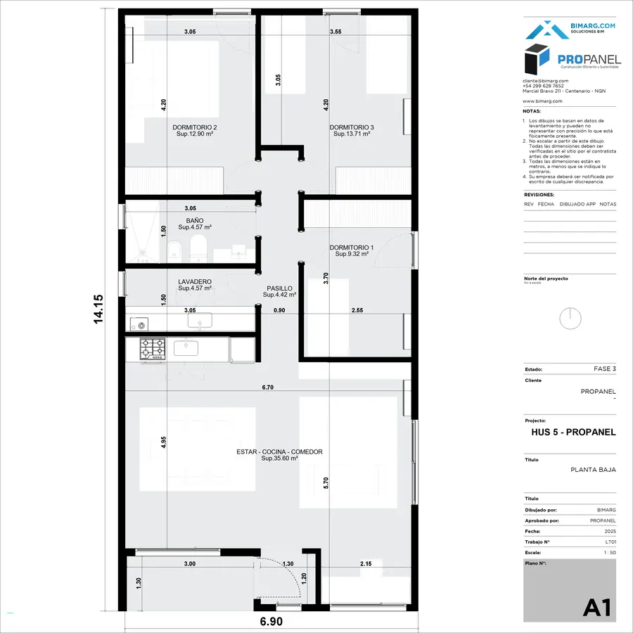 HUS 5 · Planta de arquitectura
