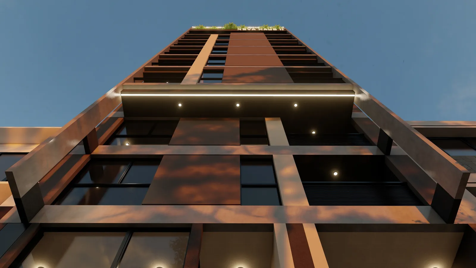 Nova Haus II: Detalle de fachada y voladizo